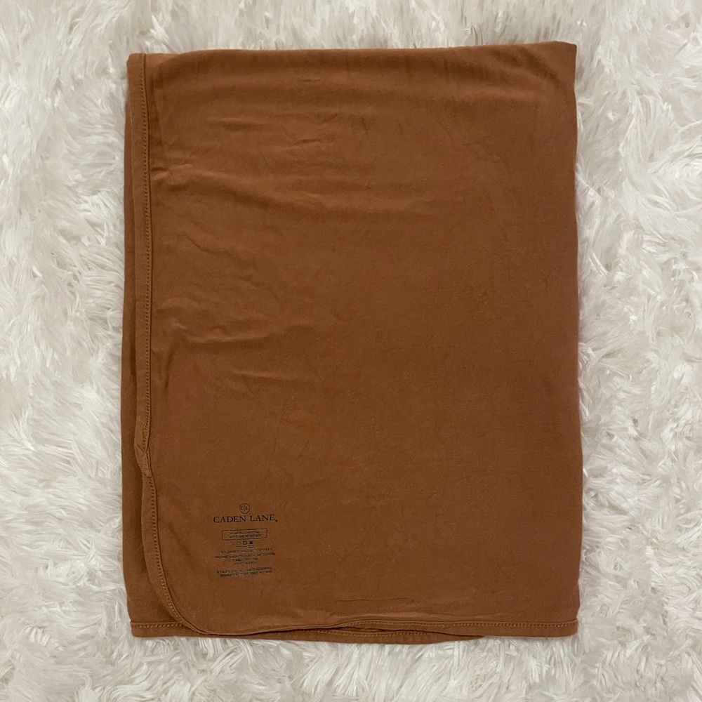 Caden Lane Camel Swaddle Blanket - Picture 2 of 3